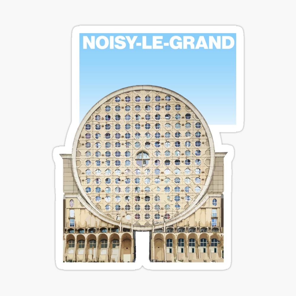 Noisy Le Grand Arenes De Picasso France Poster By Archicrumbs Redbubble