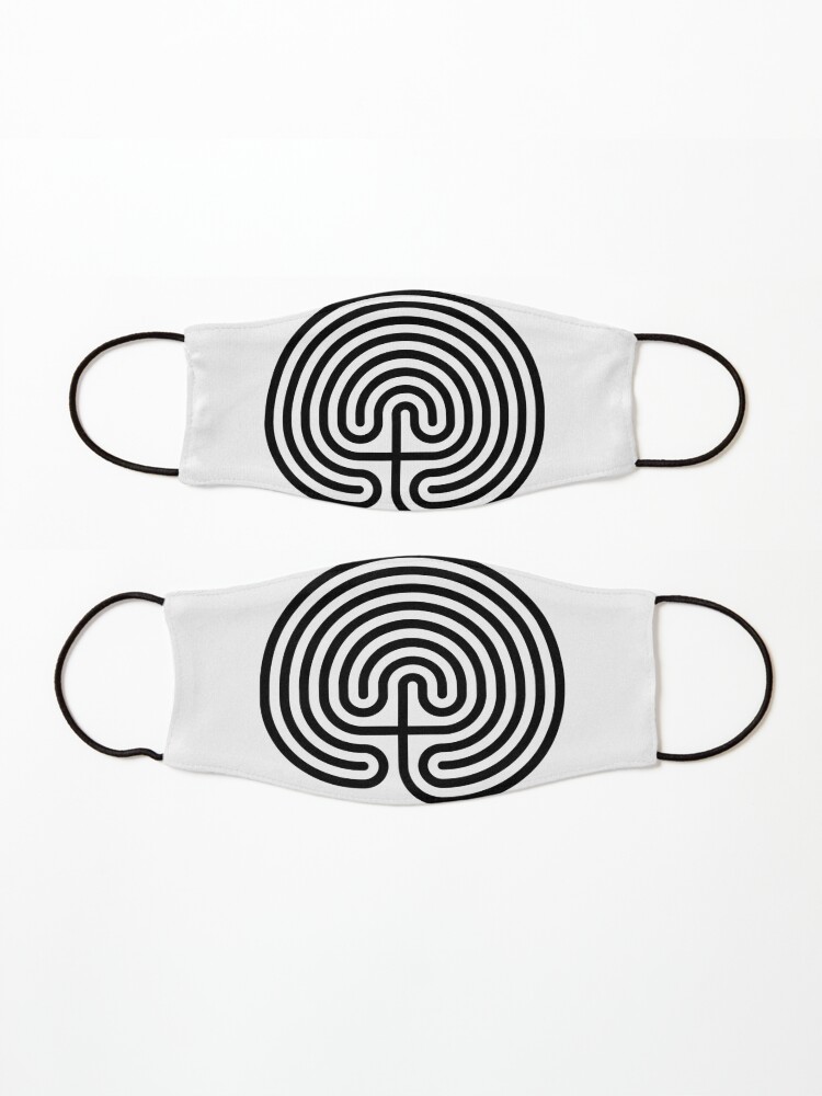 Alternate view of #Cretan, #labyrinth, Cretanlabyrinth Mask