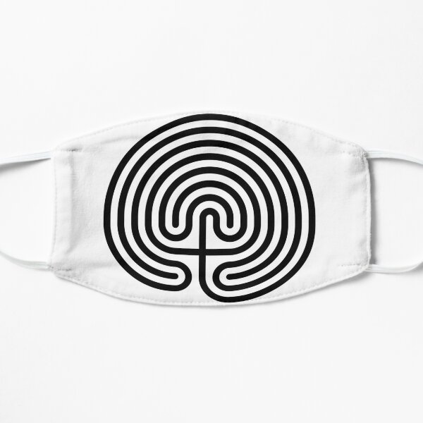 #Cretan, #labyrinth, Cretanlabyrinth Flat Mask