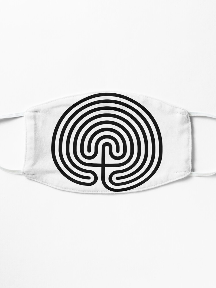 Alternate view of #Cretan, #labyrinth, Cretanlabyrinth Mask