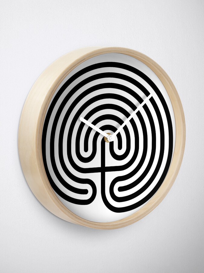 Alternate view of #Cretan, #labyrinth, Cretanlabyrinth Clock