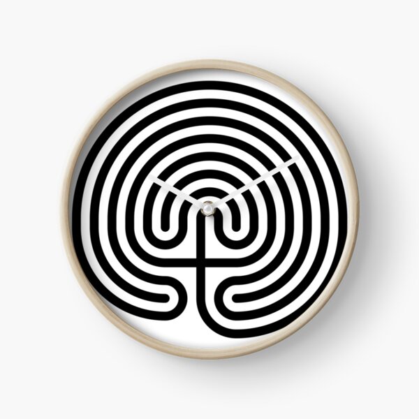 #Cretan, #labyrinth, Cretanlabyrinth Clock