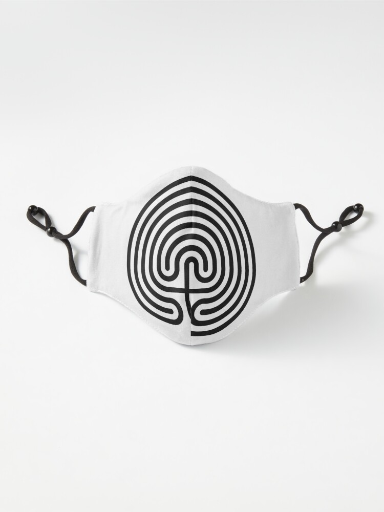 Alternate view of #Cretan, #labyrinth, Cretanlabyrinth Mask