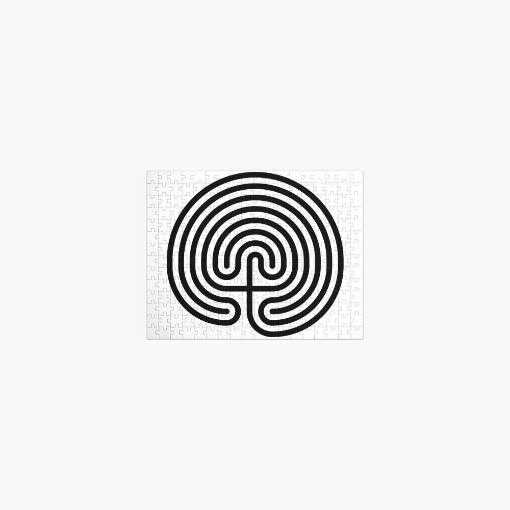 #Cretan, #labyrinth, Cretanlabyrinth Jigsaw Puzzle