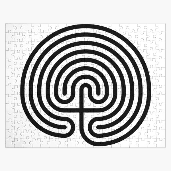 #Cretan, #labyrinth, Cretanlabyrinth Jigsaw Puzzle