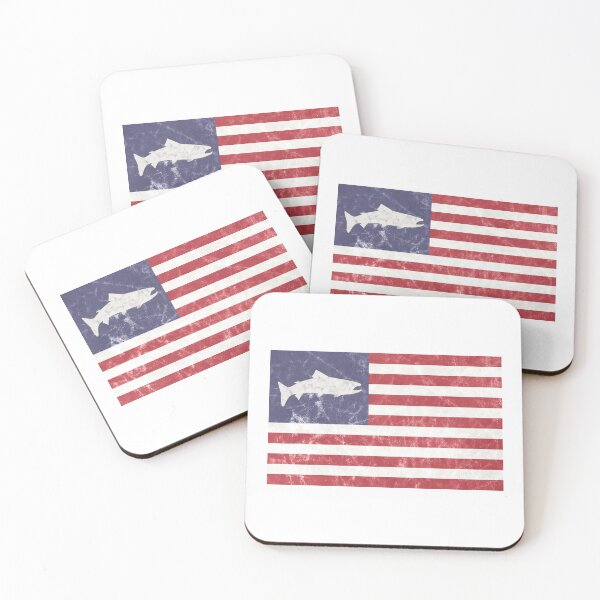 Item preview, Flag of the Trout Bum Republic designed and sold by hermitenvy.