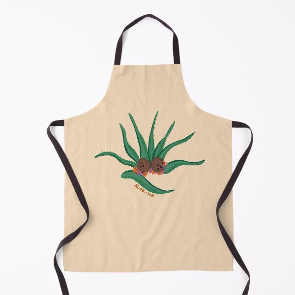 Aperçu de l'œuvre Aloha - Aloe Ha - Aloe Vera calembour - Jeu de mots végétal - Noix de coco - Hawaiian Lei créée et vendue par Ksera.Art.