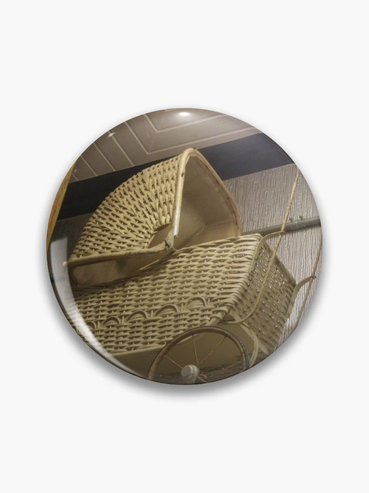 Vintage Wicker Baby Carriage, circa 1900 - 1910