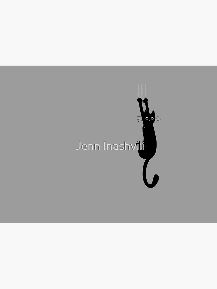 Black Cat Holding On by ShortCoffee