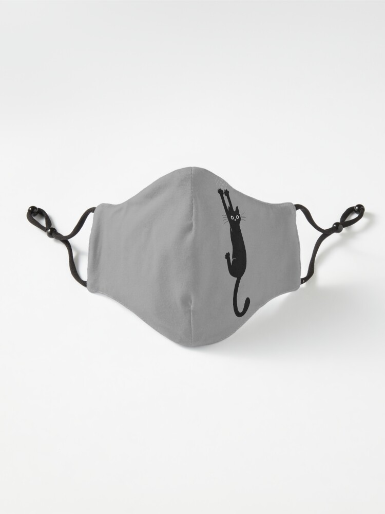 Alternate view of Black Cat Holding On Mask