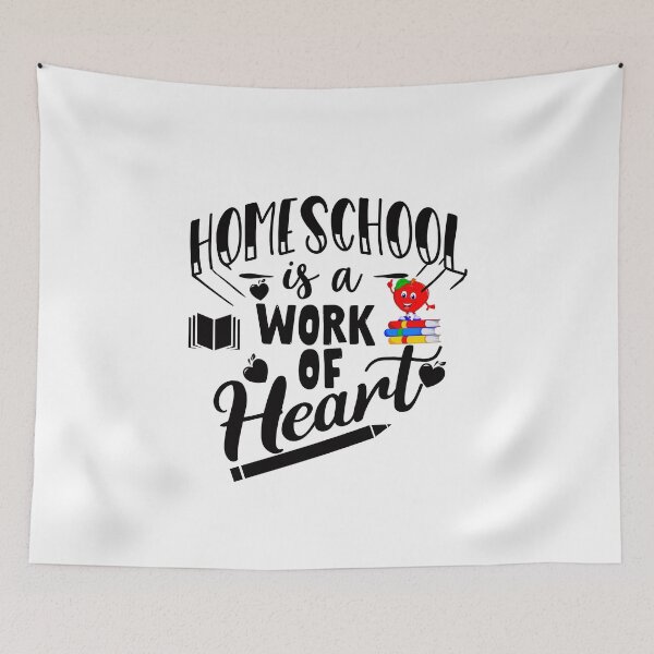 Item preview, Homeschool Is a Work of Heart designed and sold by cutitoutsir.