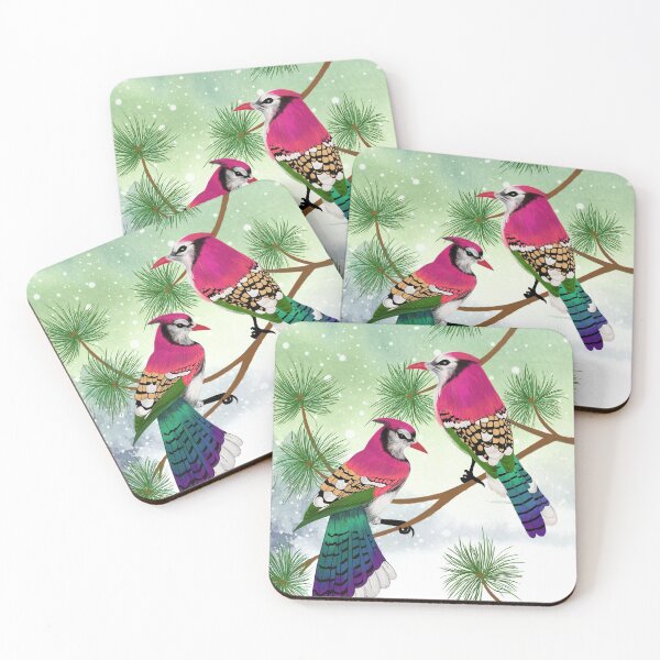 Item preview, Pretty Winter birds designed and sold by Unalomedesigns.