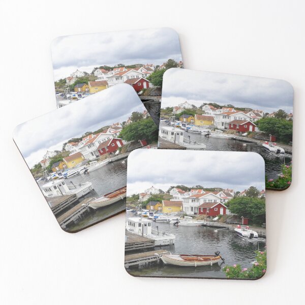 Item preview, Small boats in a old town in Sweeden designed and sold by Tanja Dianova.