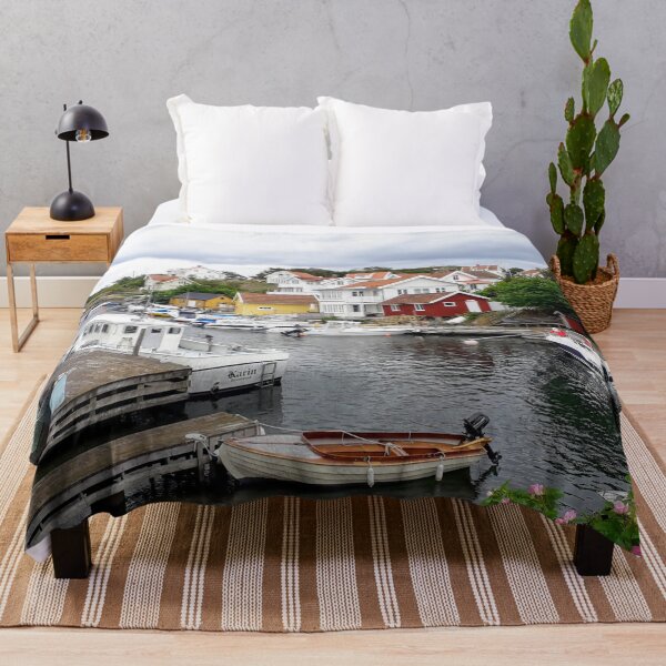 Item preview, Small boats in a old town in Sweeden designed and sold by Tanja Dianova.