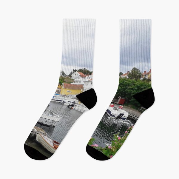Item preview, Small boats in a old town in Sweeden designed and sold by Tanja Dianova.