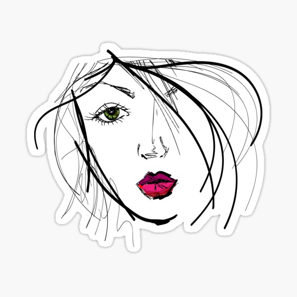 Item preview, Girl Face Artwork designed and sold by andyrewth.