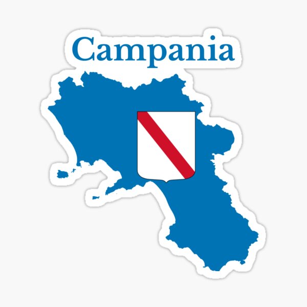 Item preview, Campania Map Flag, Italy, Italian Region. designed and sold by marosharaf.