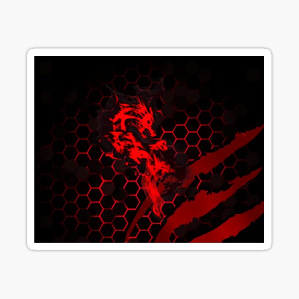 Msi Gaming Stickers Redbubble - red toshiba square logo roblox