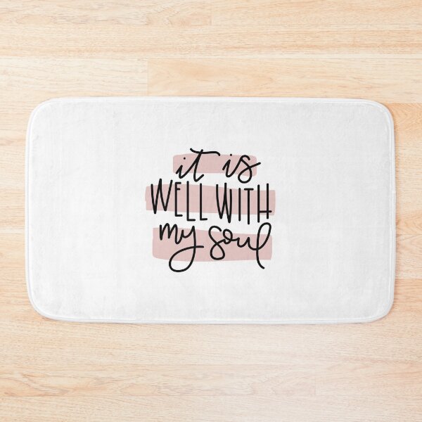 Item preview, It Is Well With My Soul - Pink - Hymn Bible Verse Christian Quote designed and sold by erinjwatsonart.