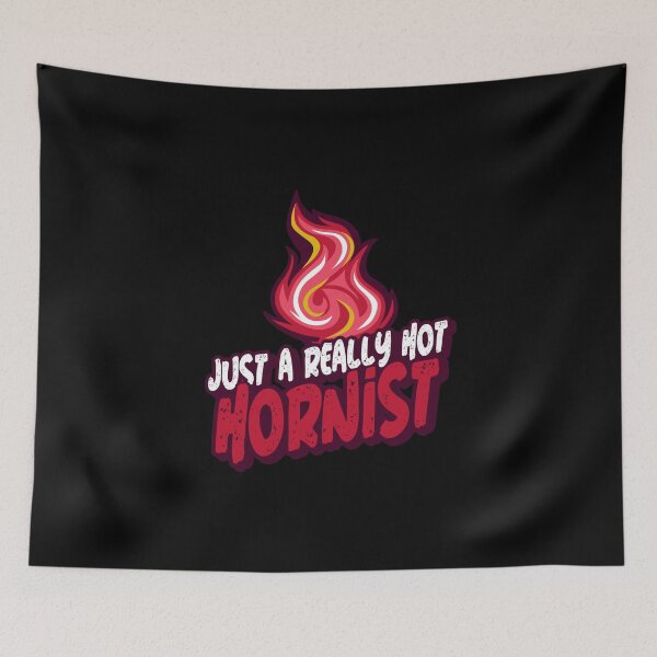 Item preview, Just A Really Hot Hornist designed and sold by PunyPun.