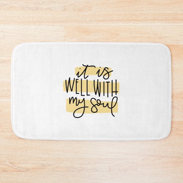Item preview, It Is Well With My Soul - Yellow - Hymn Bible Verse Christian Quote designed and sold by erinjwatsonart.