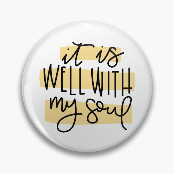 Item preview, It Is Well With My Soul - Yellow - Hymn Bible Verse Christian Quote designed and sold by erinjwatsonart.