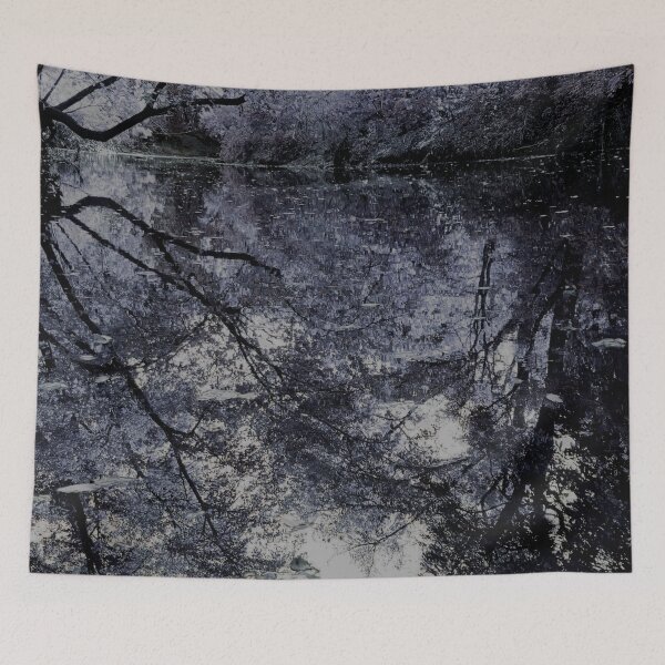 Item preview, Fantasy Nature Scene with Black Tree Reflecting in White Water designed and sold by Zen  Goat.