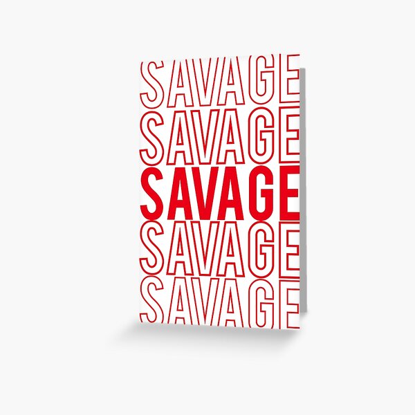 word-savage-greeting-cards-redbubble