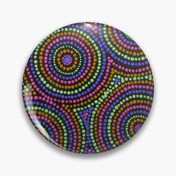 Artikelvorschau, Australische Aborigines Art Pink Desert Waterholes entworfen und verkauft von GhostGumDesigns.
