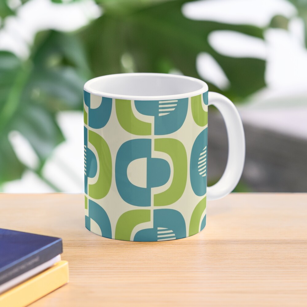 Retro Mid Century Modern Abstract Pattern 223 Coffee Mug by Tony Magner