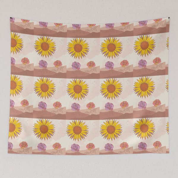 Item preview, Abstract Sunflower in Sky | Sun Roses Desert designed and sold by EarthBoho.