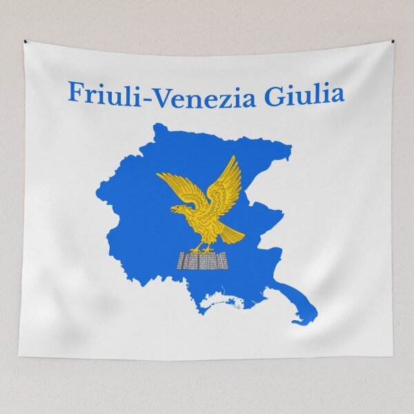 Item preview, Friuli Venezia Giulia Map Flag, Italy, Italian Region. designed and sold by marosharaf.