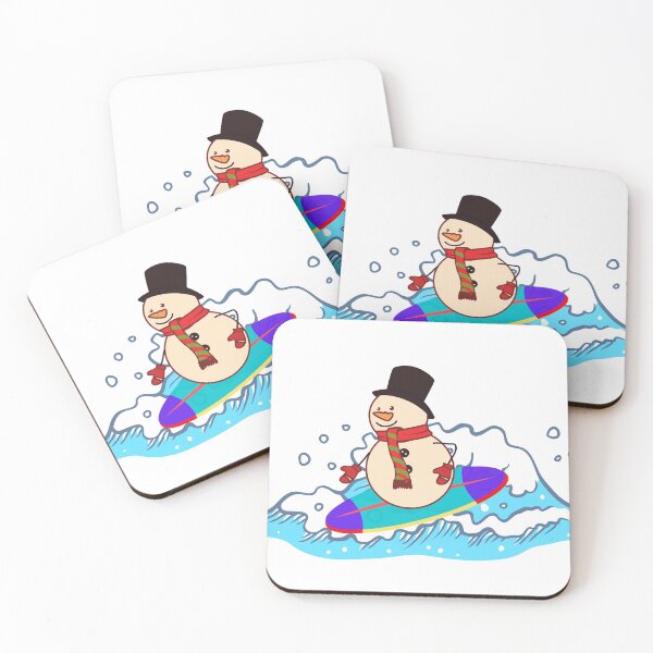 Item preview, Surfing Snowman Christmas designed and sold by ChartGifts.