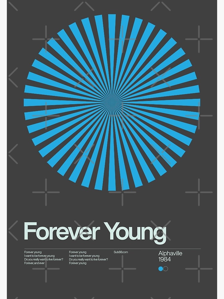 Alphaville - Forever Young - 1984 - New Wave Song Swiss Design Series by sub88