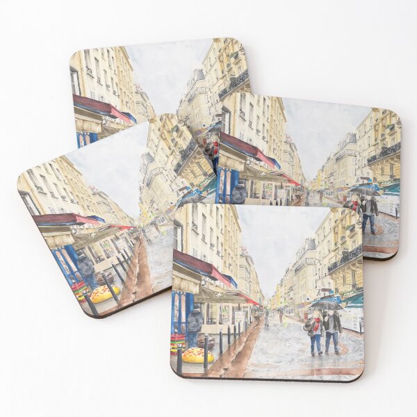 Item preview, Cler Fleurs Paris Street in the Rain designed and sold by aleeshaburke.