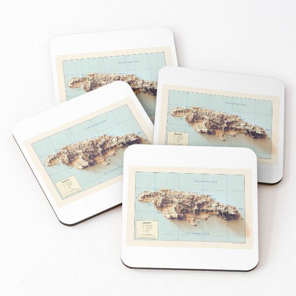 Item preview, 2002 CIA Jamaica Relief Map 3D digitally-rendered designed and sold by ThinkAboutMaps.