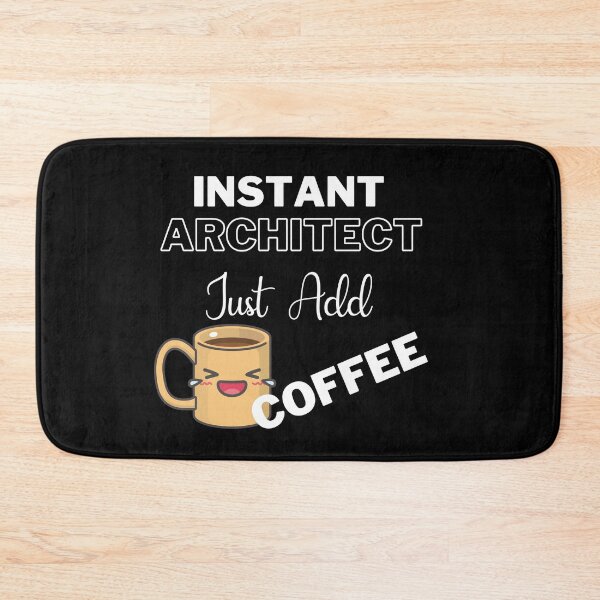 Item preview, Instant Architect Just Add Coffee On Black | Instant People designed and sold by SerendipityNow.
