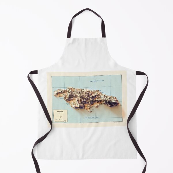Item preview, 2002 CIA Jamaica Relief Map 3D digitally-rendered designed and sold by ThinkAboutMaps.