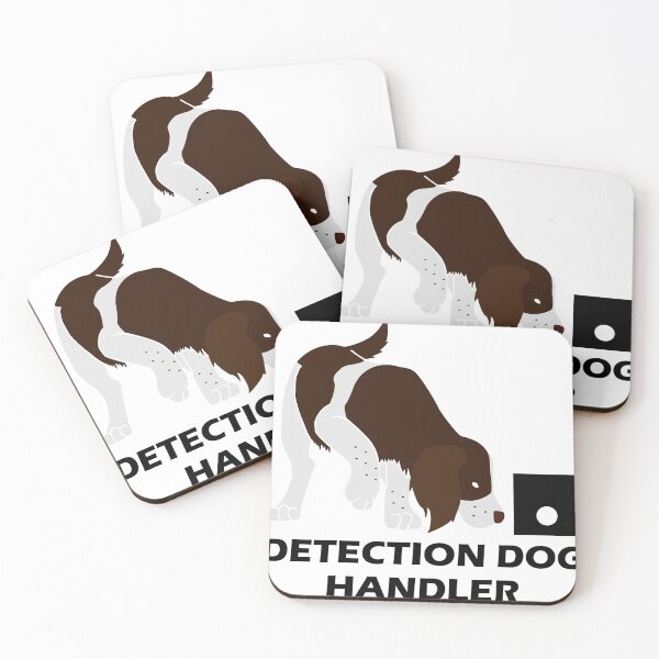 Item preview, Detection Dog Handler (spaniel, brown and white) designed and sold by TheMalPals.
