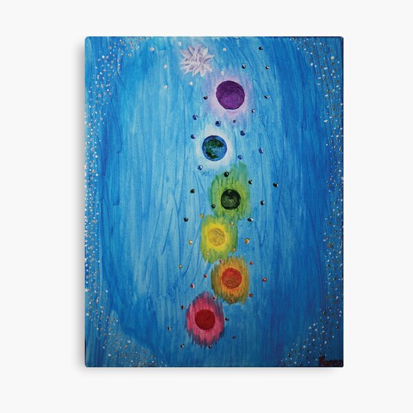 Chakras of the Universe by Karen Kubicko Canvas Print