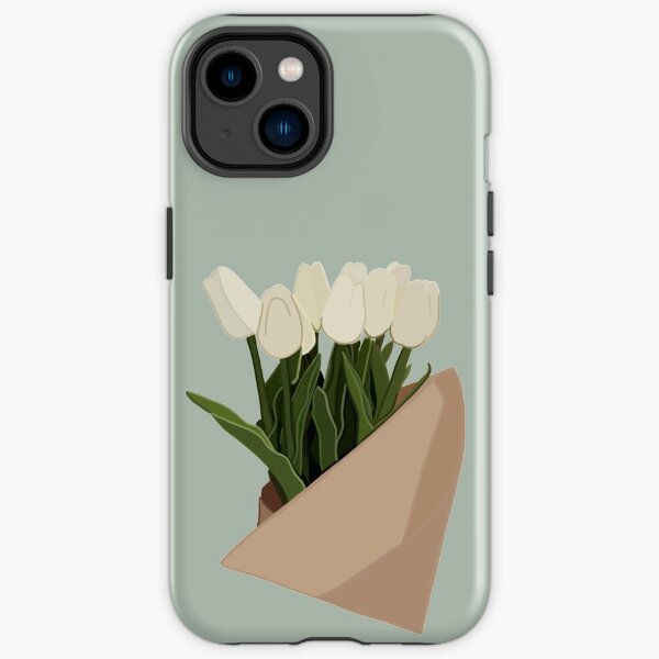 White Tulips iPhone Tough Case