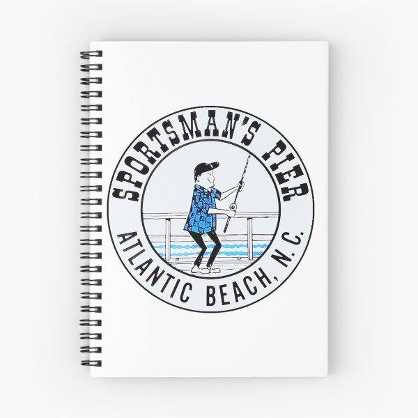 Item preview, Sportsman's Pier Atlantic Beach North Carolina Vintage Travel Decal designed and sold by hilda74.