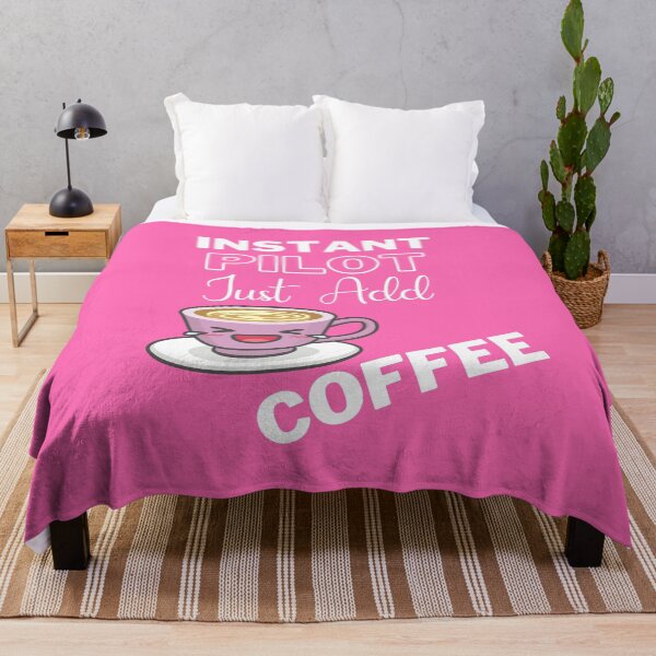 Item preview, Instant Pilot Just Add Coffee On Pink | Instant People designed and sold by SerendipityNow.