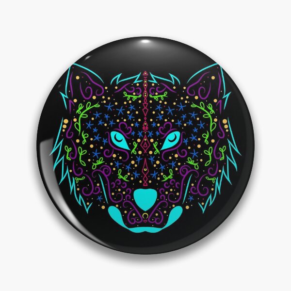 Item preview, Tribal Art Wolf mexican designed and sold by MimiGameDraw.