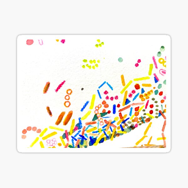 Microbioscapes (multi) Sticker