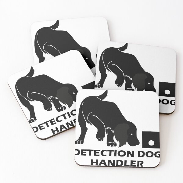 Item preview, Detection Dog Handler (spaniel, black and white) designed and sold by TheMalPals.