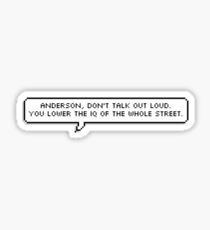 Sherlock Quote Pixel Text Sticker