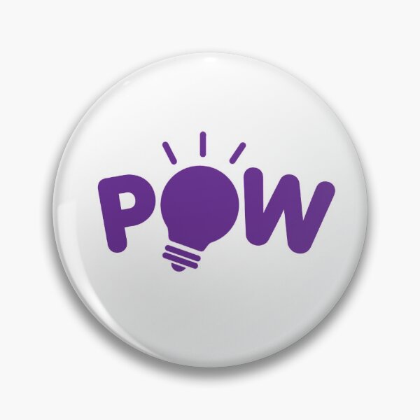 POW Purple Logo Pin