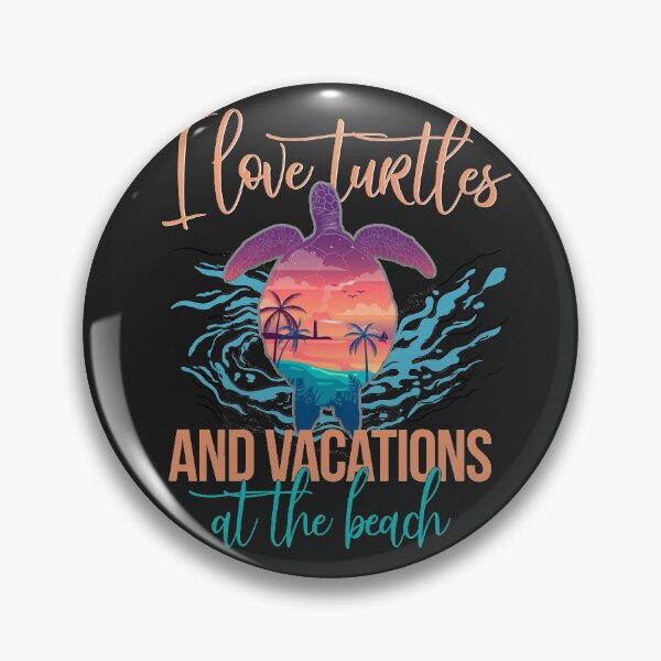 Item preview, Love sea turtles and vacation at the beach sealife designed and sold by honksunited.