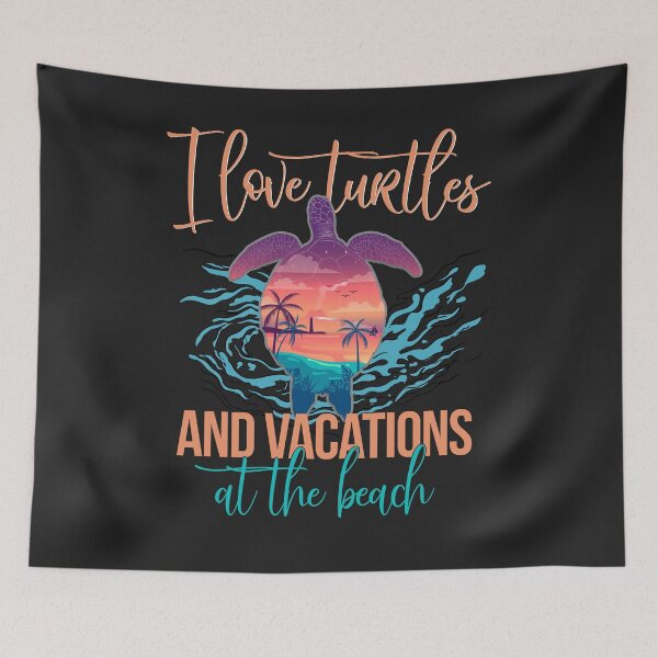 Item preview, Love sea turtles and vacation at the beach sealife designed and sold by honksunited.